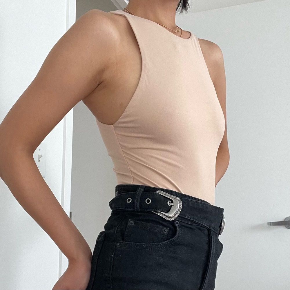ZARA jumpsuit skims skintone